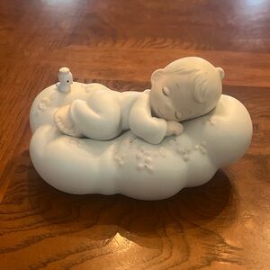 Sleeping Baby Figurine on Cloud Precious Moments collectible